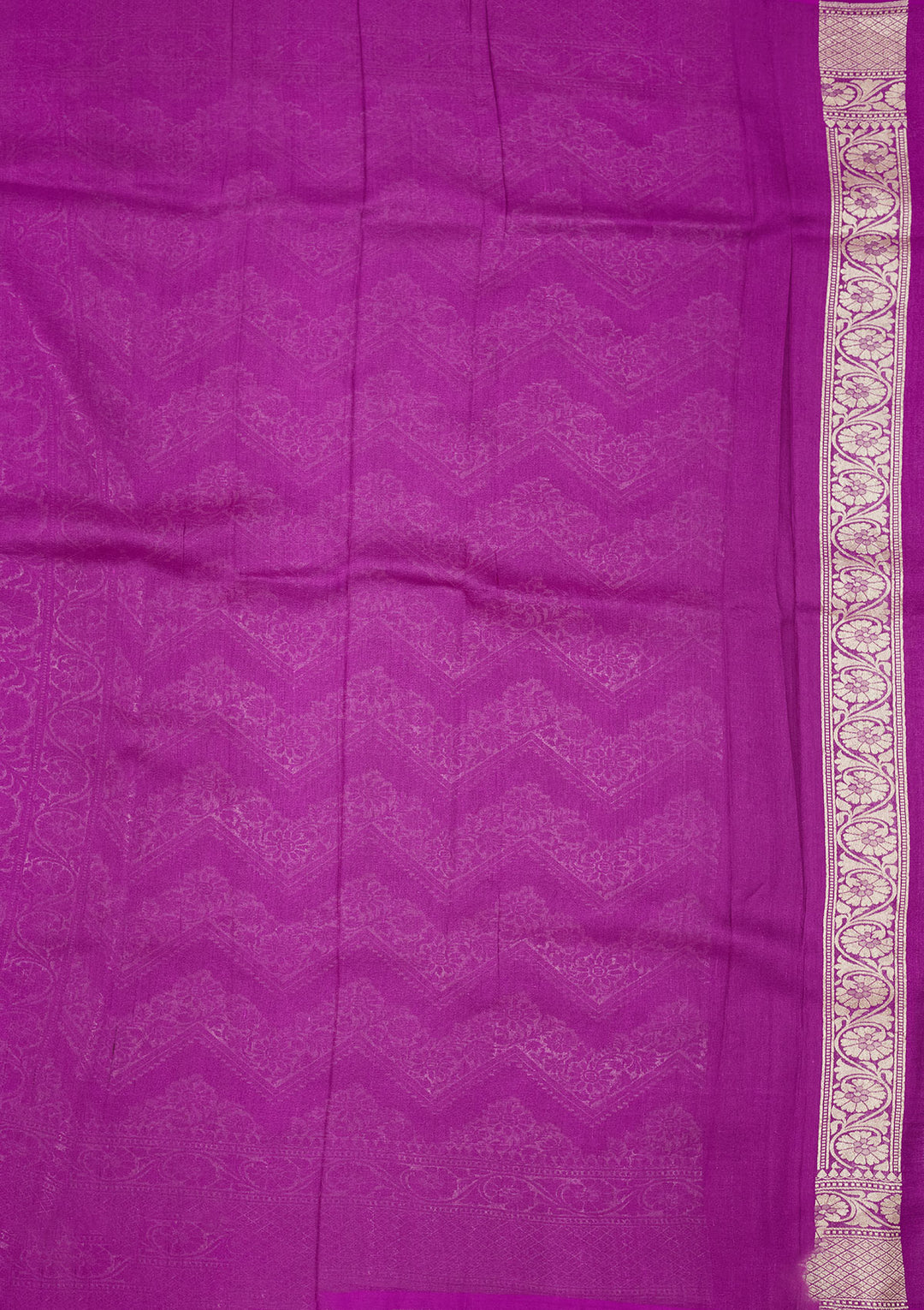 Purple Zariwork Pure Silk Saree