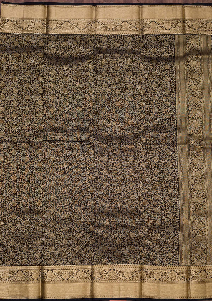 Black Zariwork Pure Silk Saree