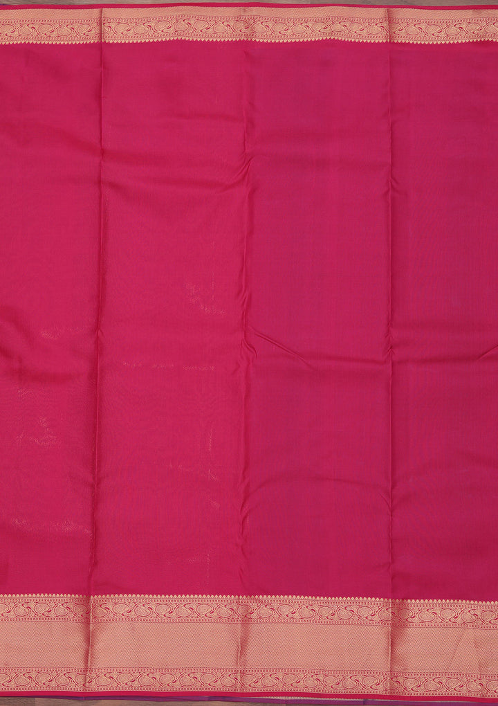 Peacock Blue Zariwork Pure Silk Saree