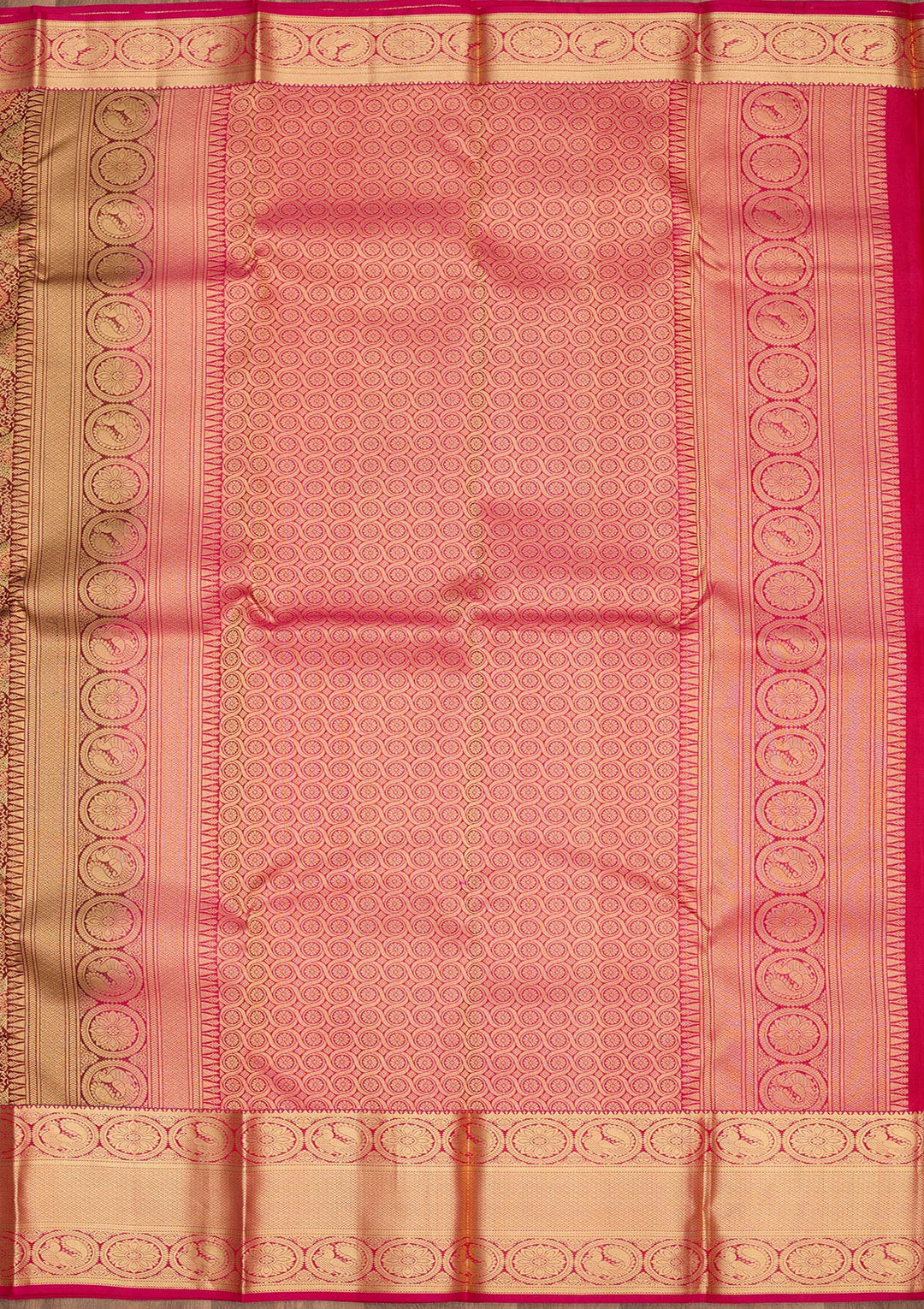 Maroon Zariwork Pure Silk Saree
