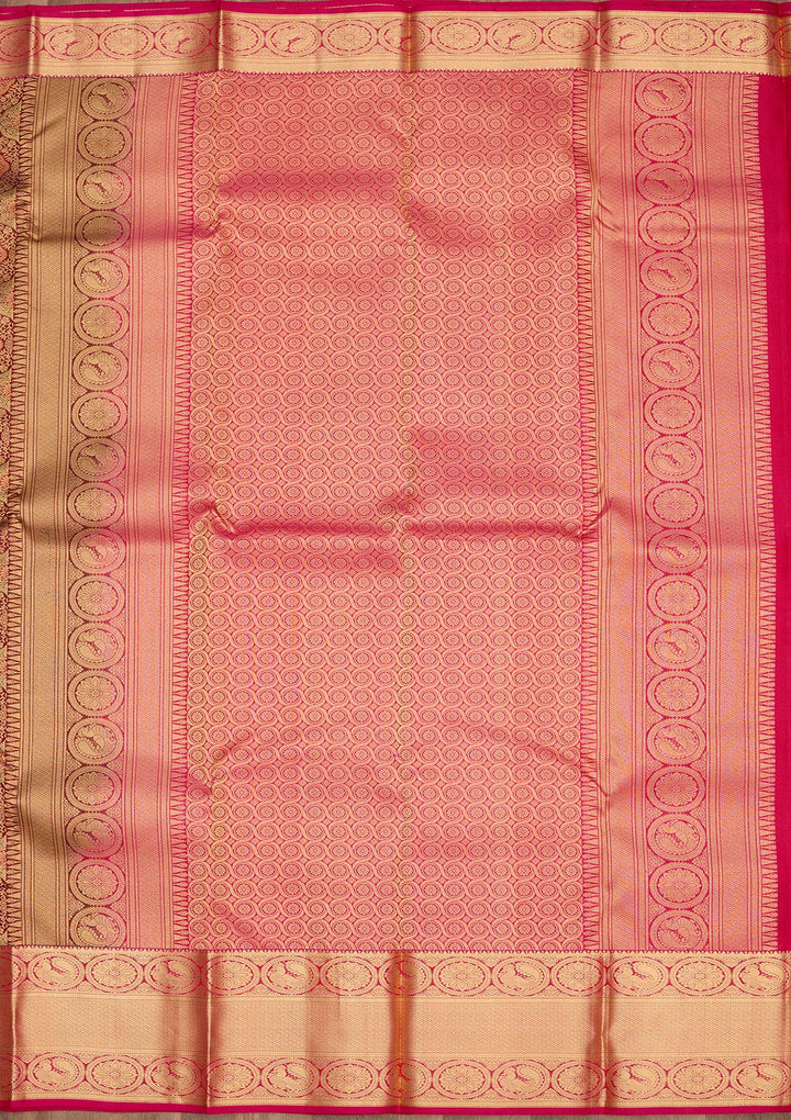 Maroon Zariwork Pure Silk Saree