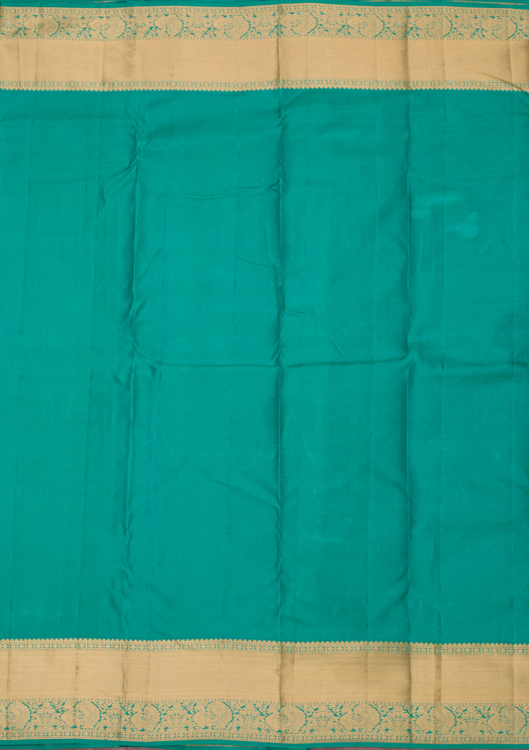 Sea Green Zariwork Pure Silk Saree