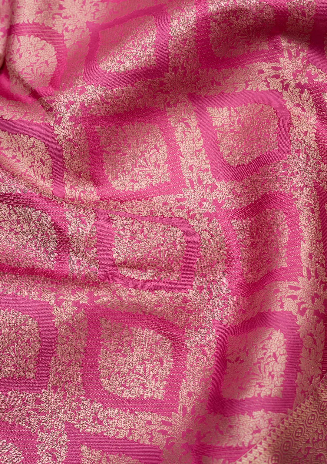 Pink Zariwork (Gold) Pure Silk Silk_Saree