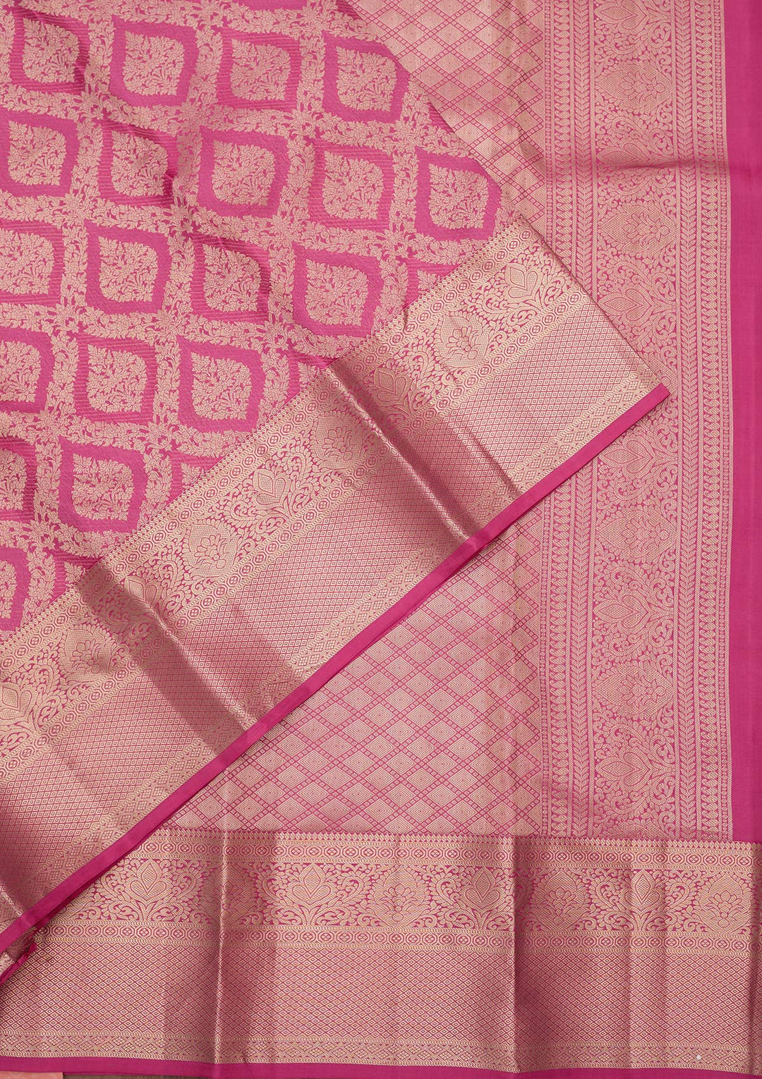 Pink Zariwork (Gold) Pure Silk Silk_Saree