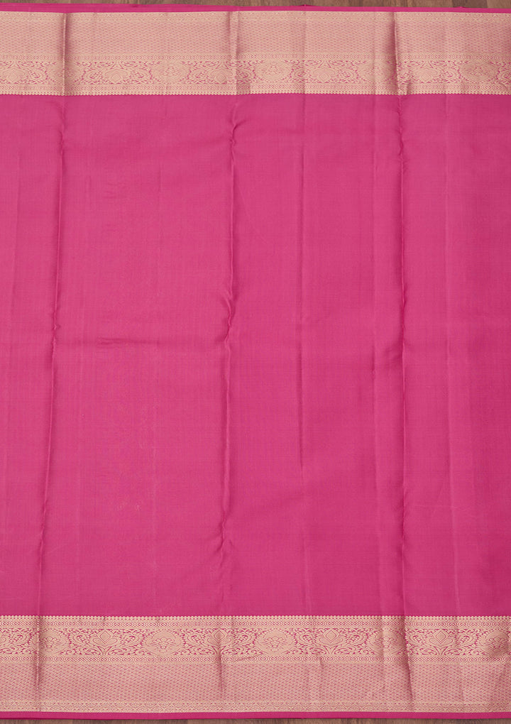 Pink Zariwork (Gold) Pure Silk Silk_Saree