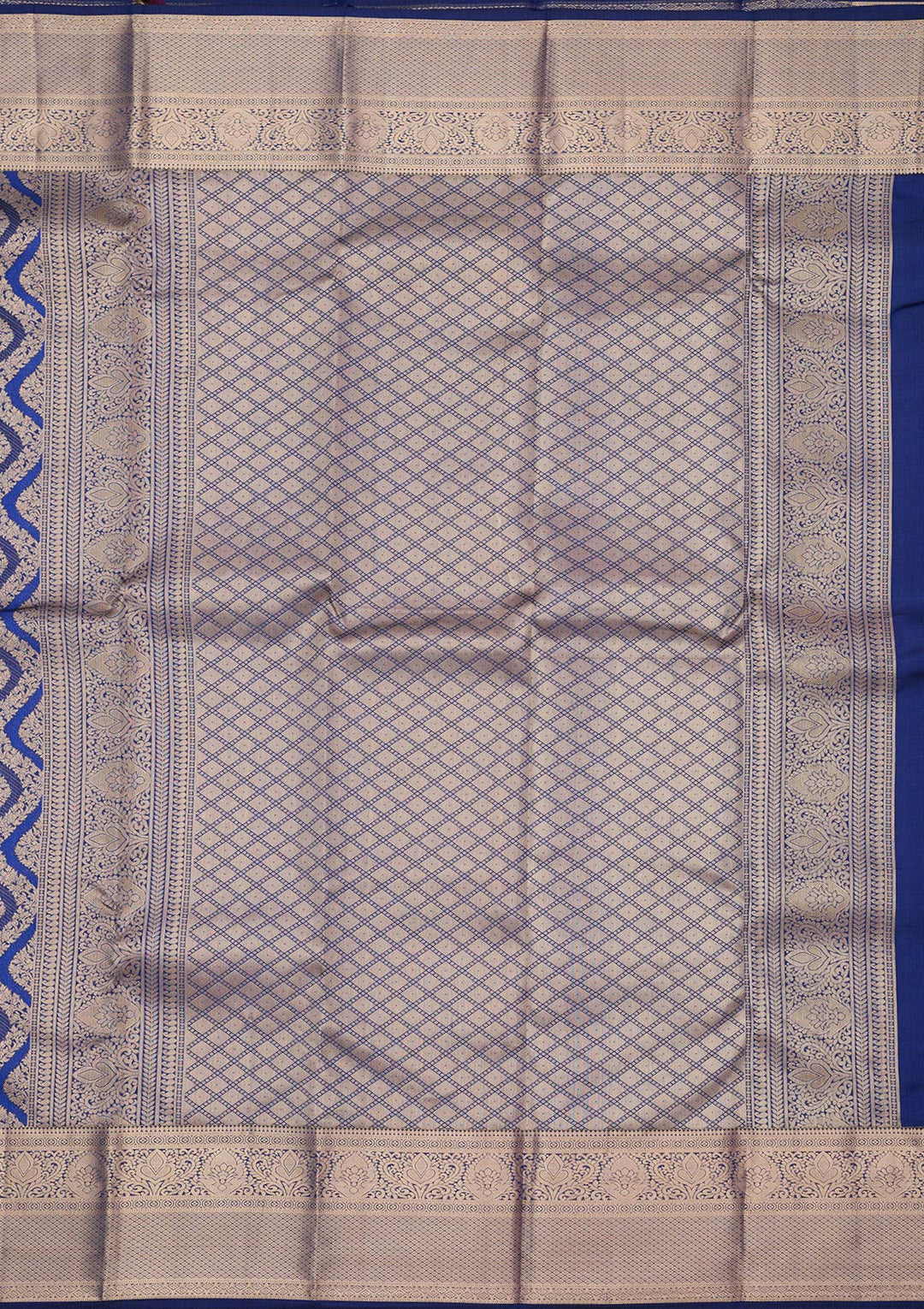 Royal Blue Zariwork (Gold) Pure Silk Silk_Saree