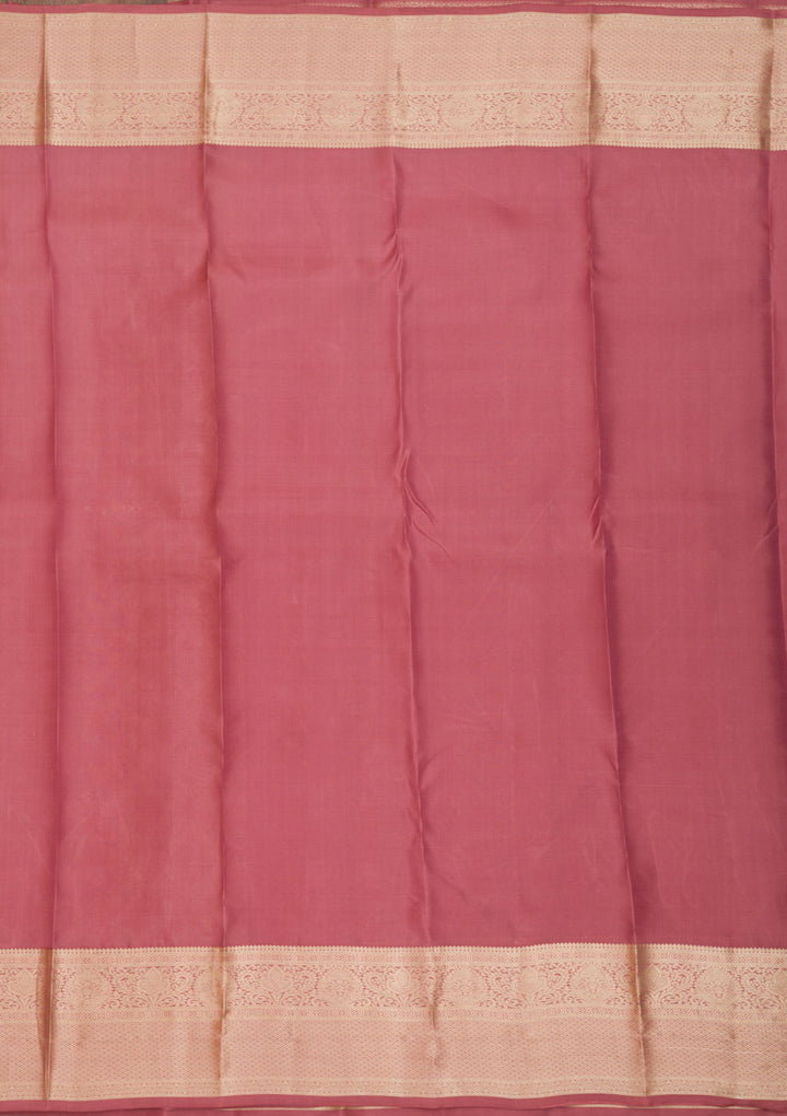 Rust Zariwork Pure Silk Saree