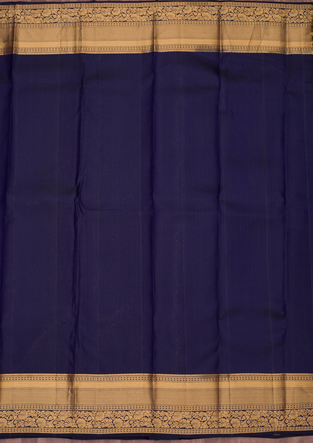 Navy Blue Zariwork Pure Silk Saree