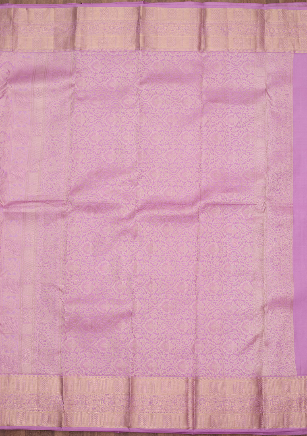 Lavender Zariwork (Silver) Silk Silk_Saree