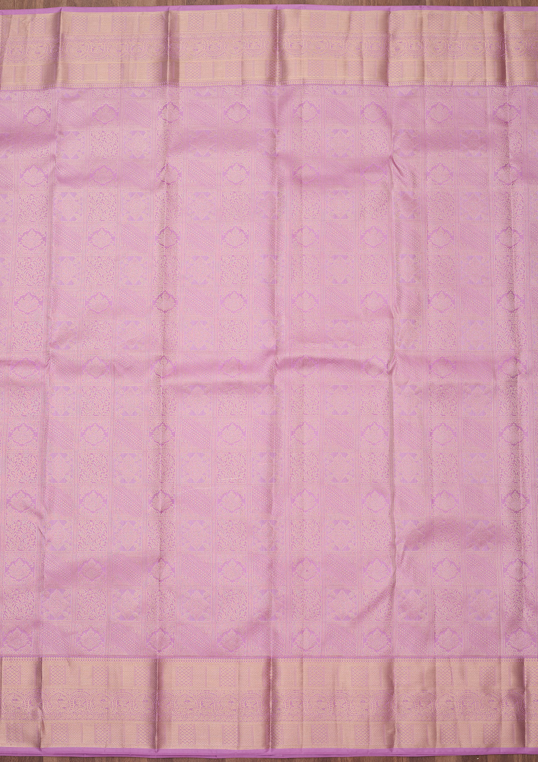 Lavender Zariwork (Silver) Silk Silk_Saree