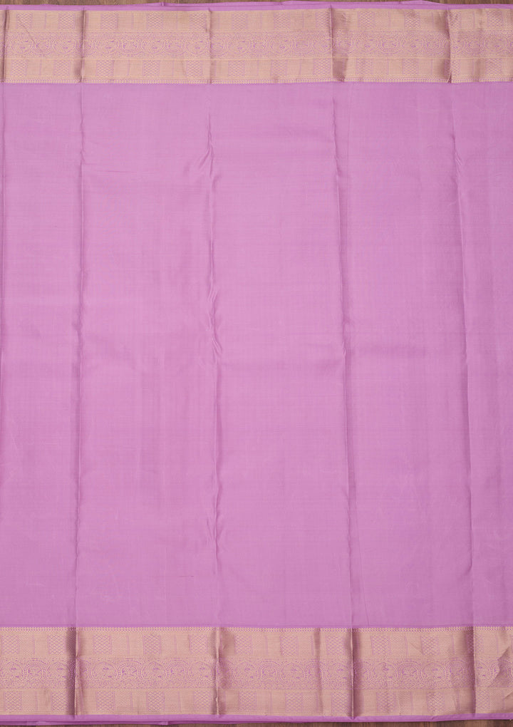 Lavender Zariwork (Silver) Silk Silk_Saree