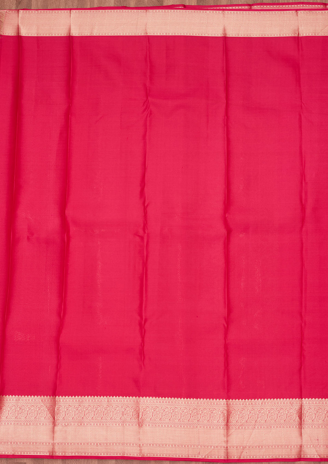 Rani Pink Zariwork Silk Saree