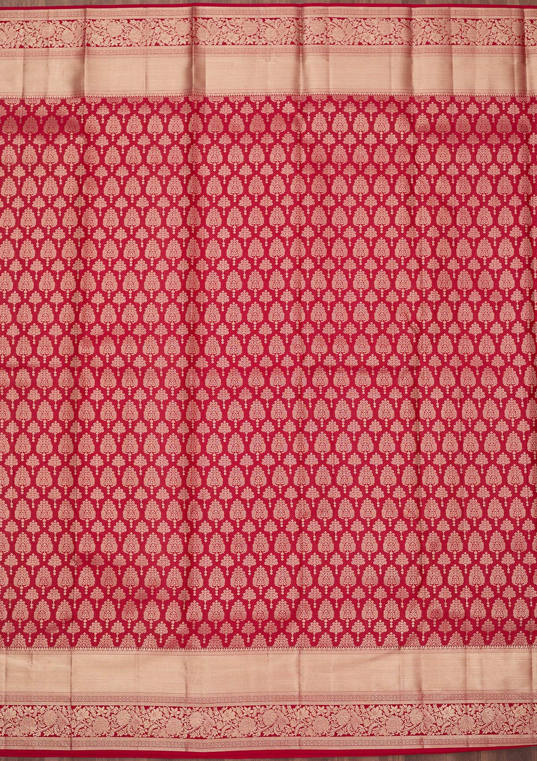 Maroon Zariwork (Gold) Silk Saree