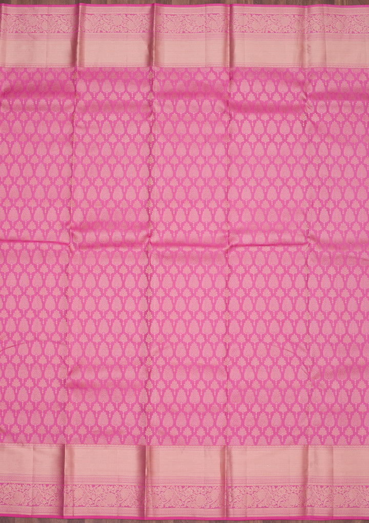 Pink Zariwork Pure Silk Saree