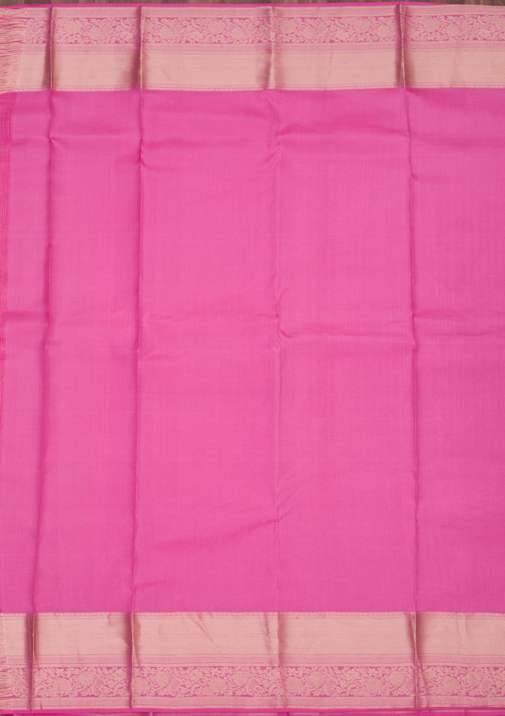 Pink Zariwork Pure Silk Saree