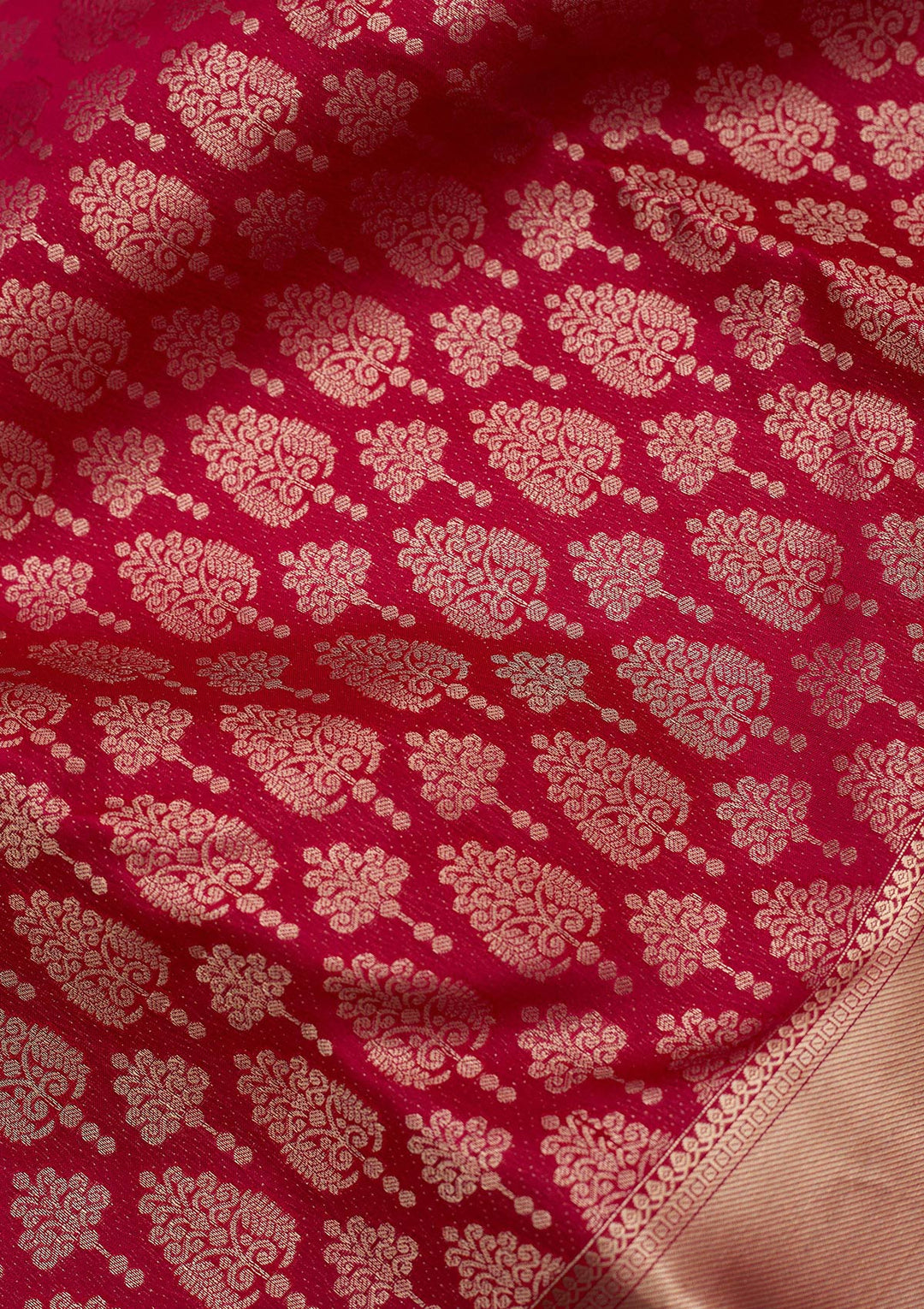 Rani Pink Zariwork (Gold) Pure Silk Silk_Saree