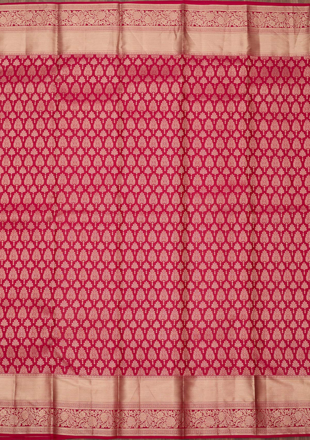 Rani Pink Zariwork (Gold) Pure Silk Silk_Saree