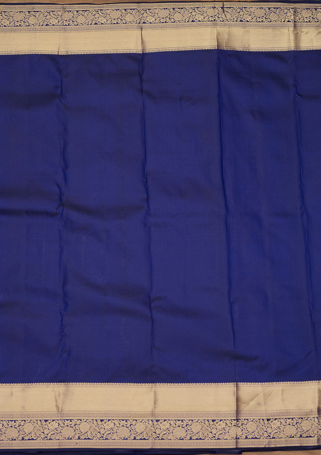 Royal Blue Zariwork (Gold) Silk Saree