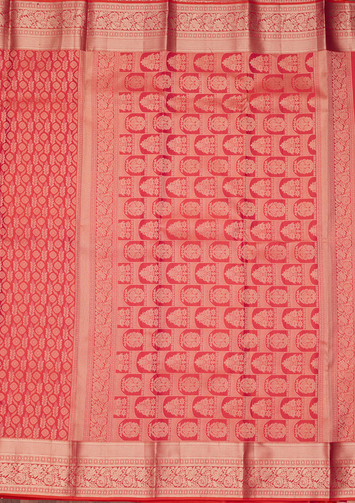Orange Zariwork Pure Silk Silk_Saree