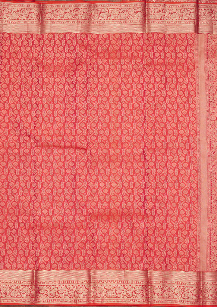Orange Zariwork Pure Silk Silk_Saree