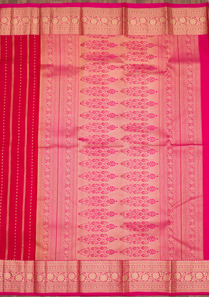 Red Zariwork Pure Silk Saree