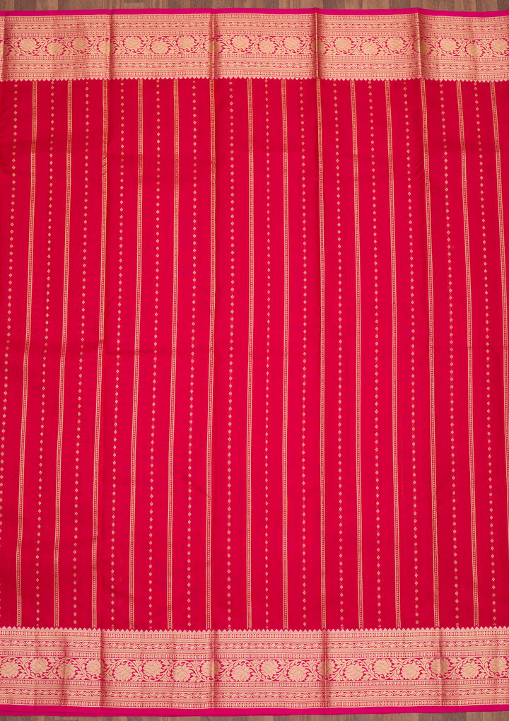 Red Zariwork Pure Silk Saree