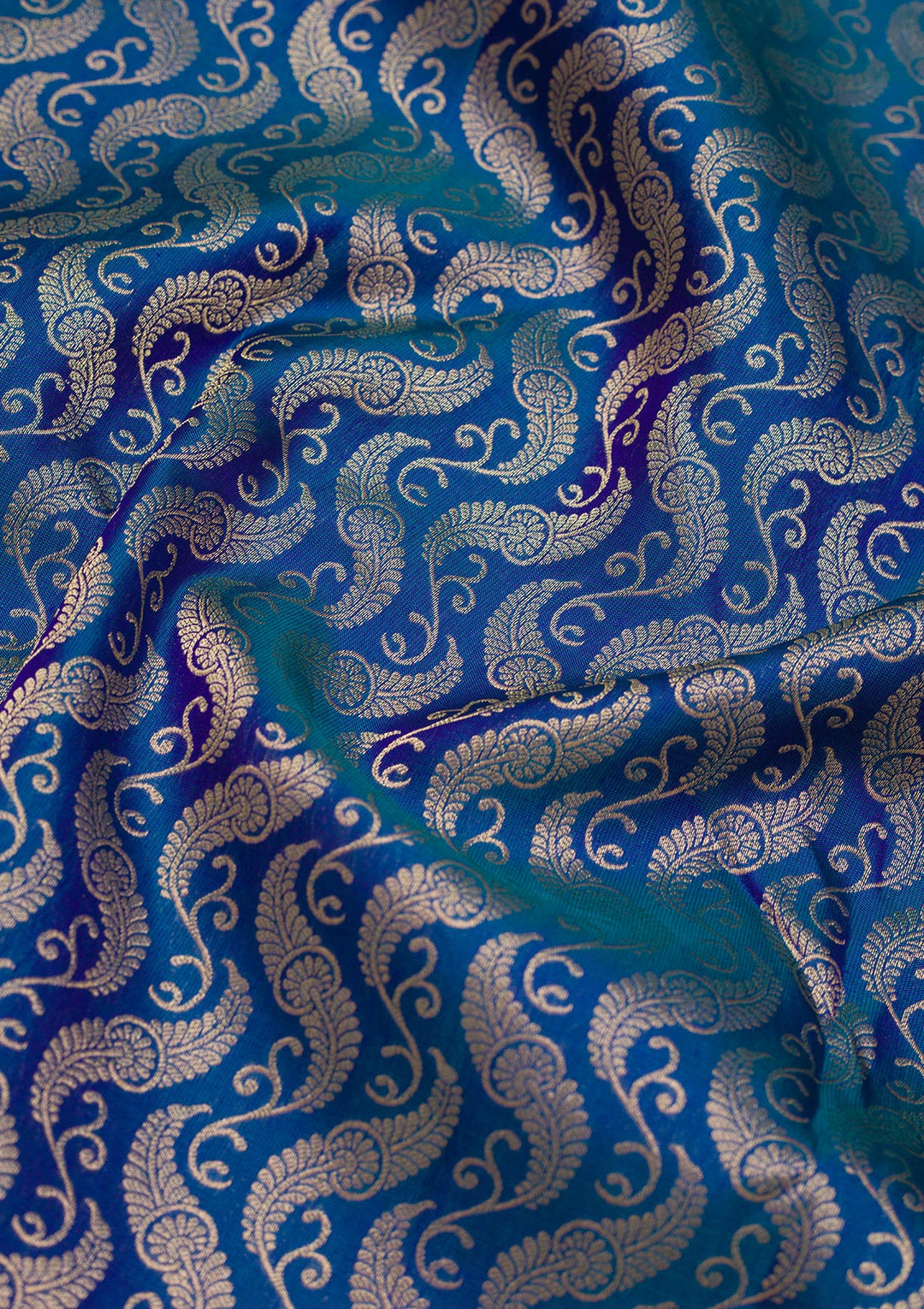 Royal Blue Zariwork Pure Silk Saree