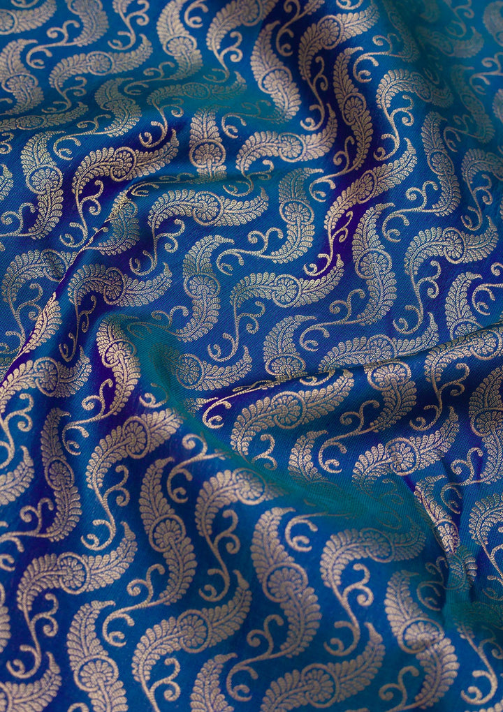 Royal Blue Zariwork Pure Silk Saree