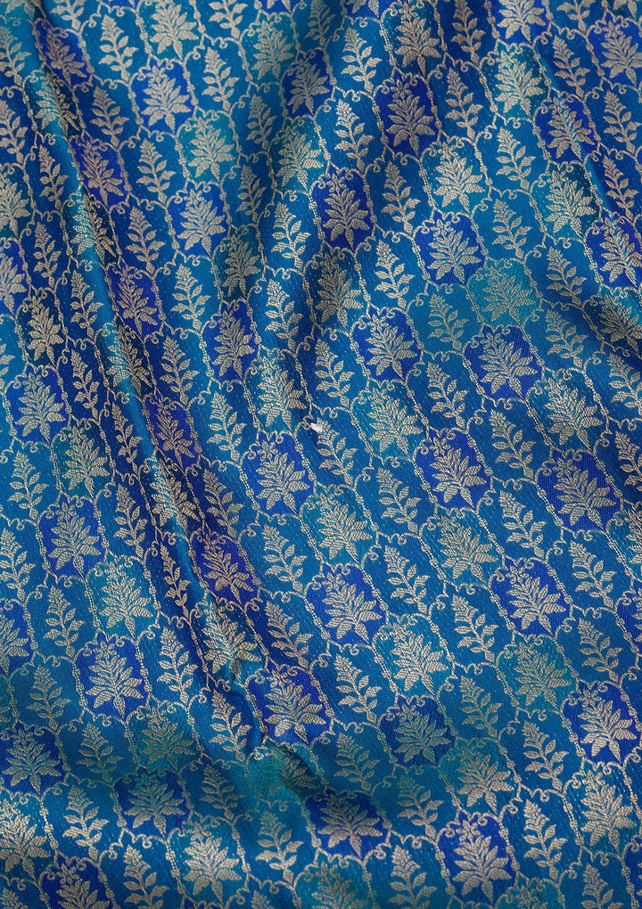 Royal Blue Zariwork Pure Silk Saree