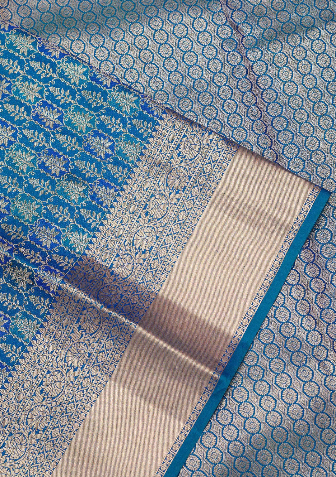 Royal Blue Zariwork Pure Silk Saree