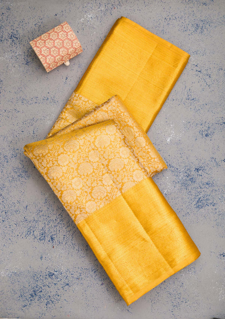 Gold Zariwork Pure Silk Saree