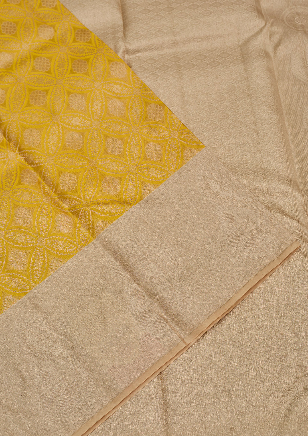 Yellow Zariwork Pure Silk Saree
