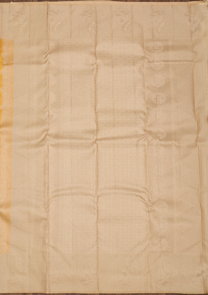 Yellow Zariwork Pure Silk Saree