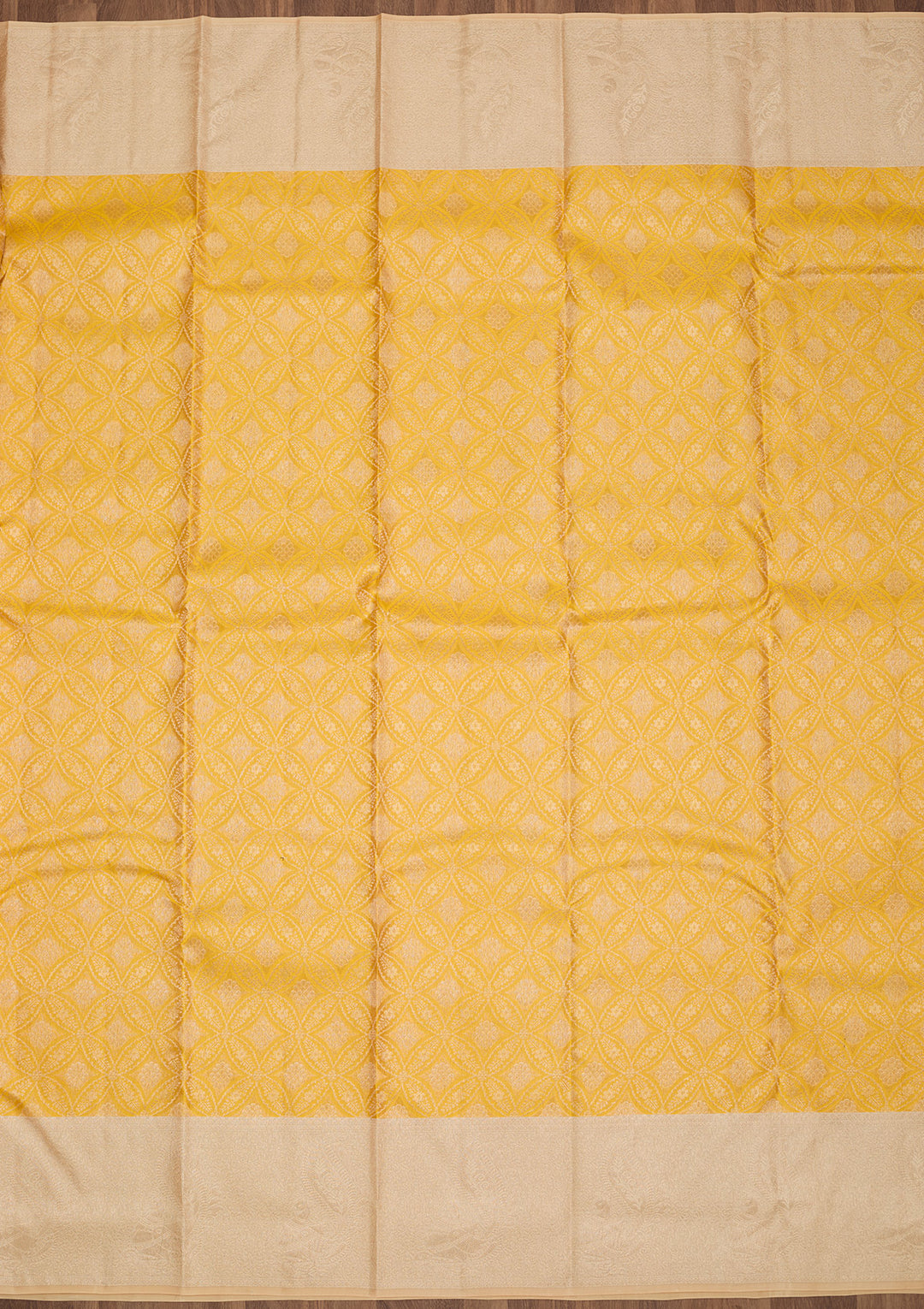 Yellow Zariwork Pure Silk Saree