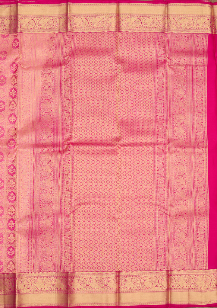 Pink Zariwork Pure Silk Saree