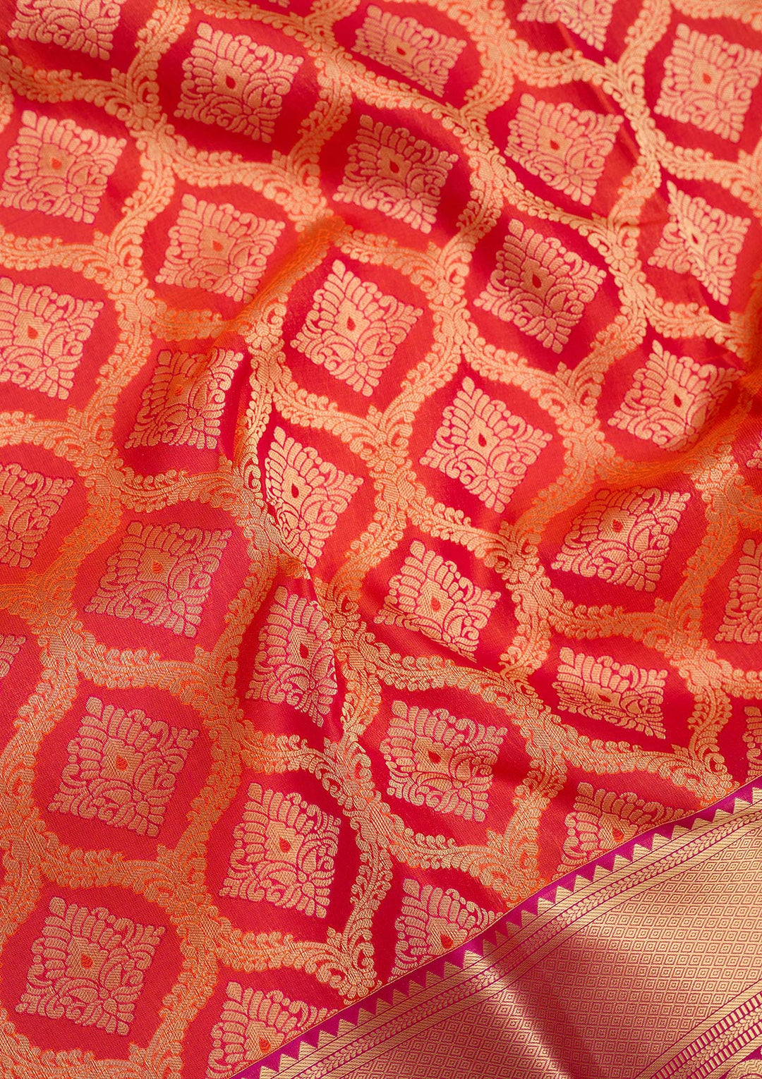 Red Zariwork Pure Silk Saree