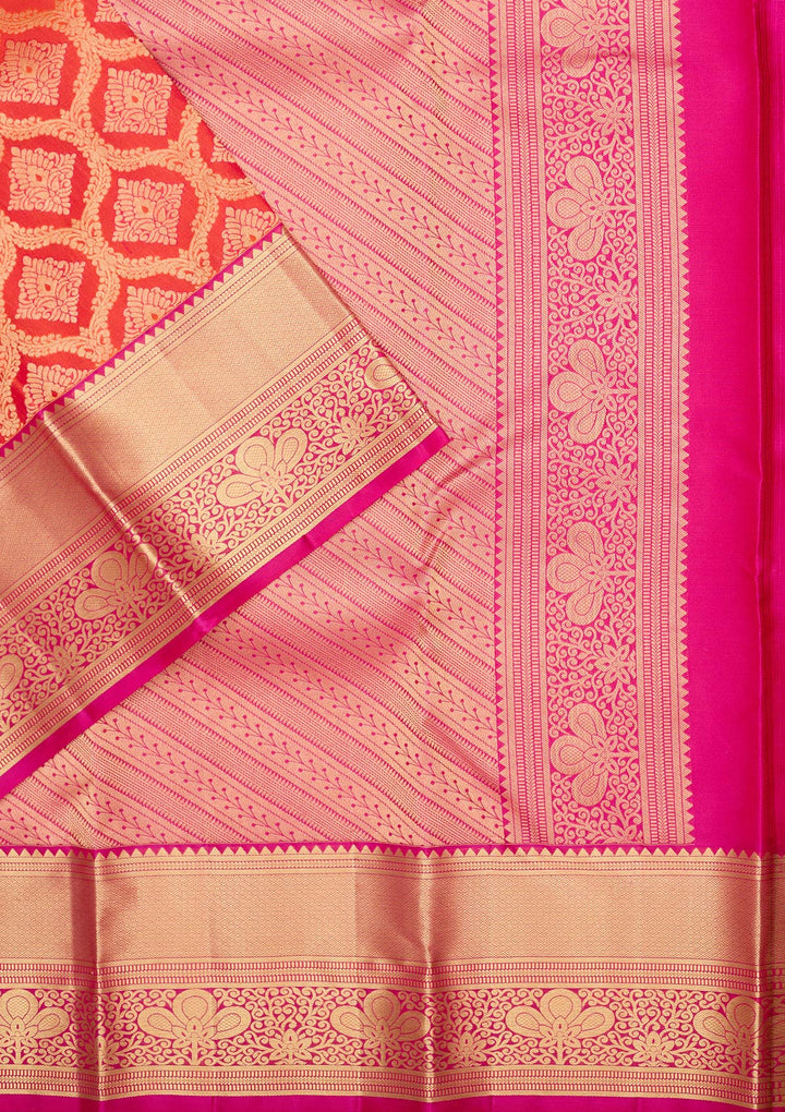 Red Zariwork Pure Silk Saree