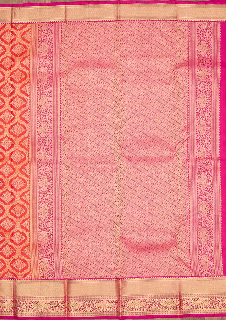 Red Zariwork Pure Silk Saree