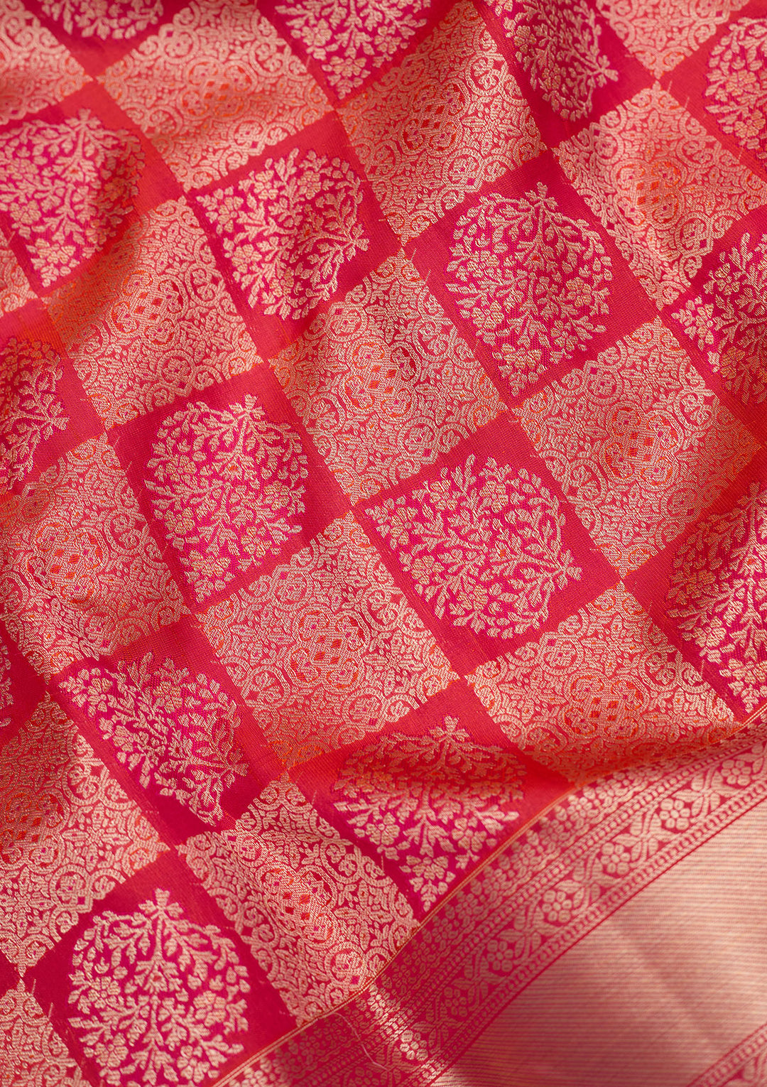 Orange Zariwork (Gold) Silk Silk_Saree