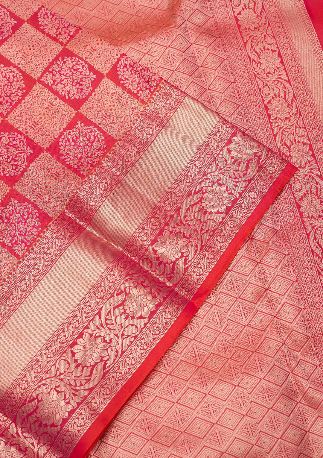 Orange Zariwork (Gold) Silk Silk_Saree