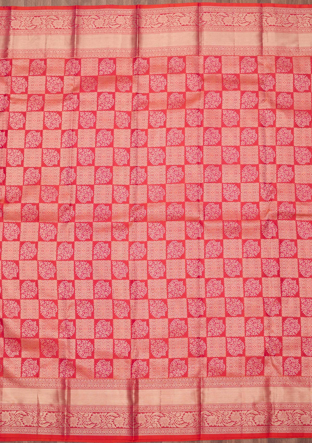 Orange Zariwork (Gold) Silk Silk_Saree