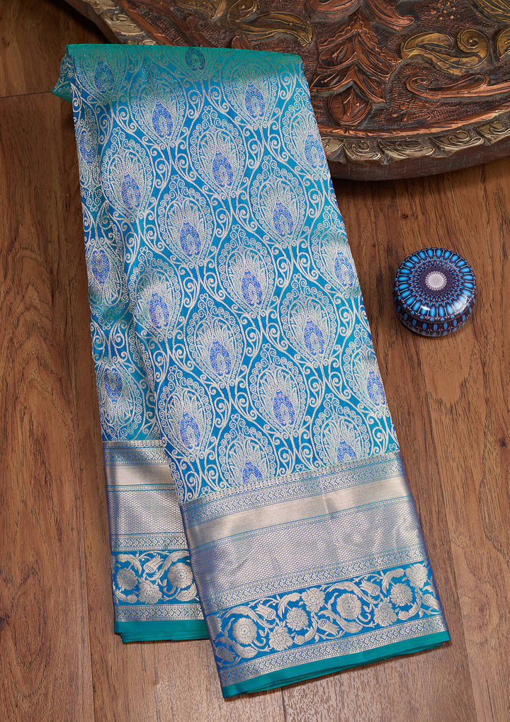 Royal Blue Zariwork (Gold) Pure Silk Silk_Saree