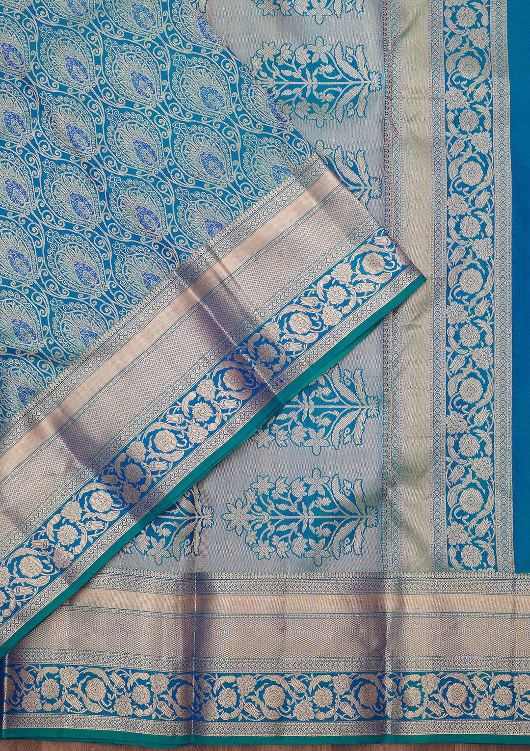 Royal Blue Zariwork (Gold) Pure Silk Silk_Saree