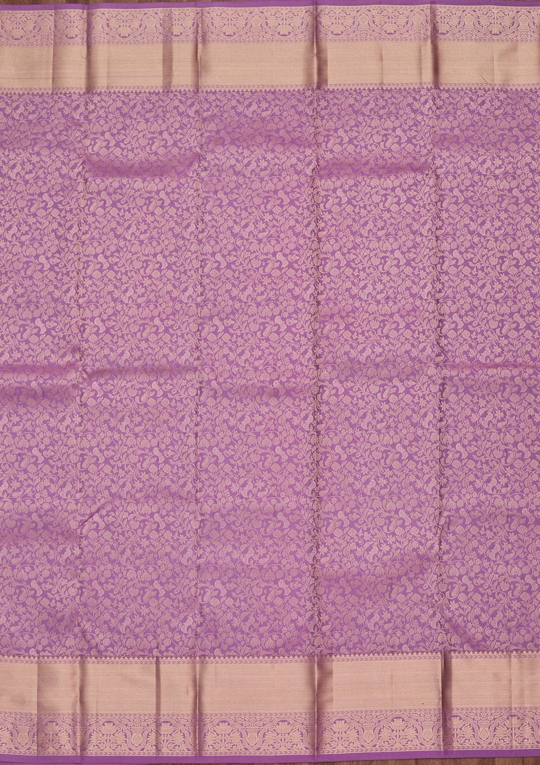 Lavender Zariwork Pure Silk Saree