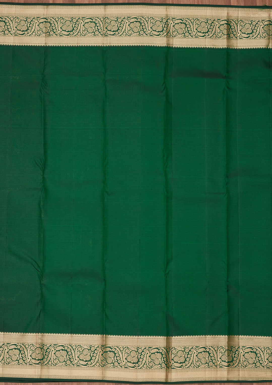 Bottle Green Zariwork Silk Saree