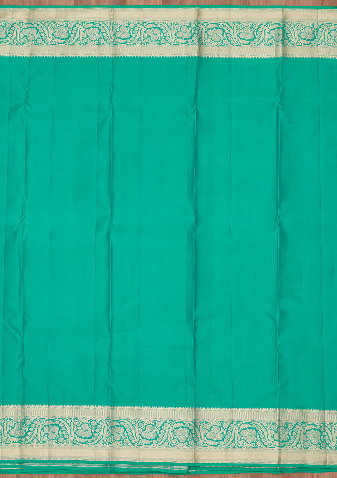 Turquoise Blue Zariwork Silk Saree