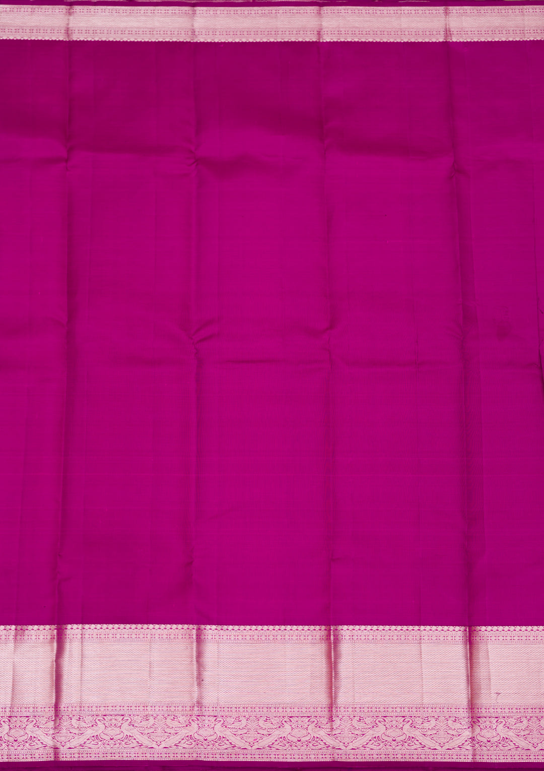 Rani Pink Zariwork Pure Silk Saree