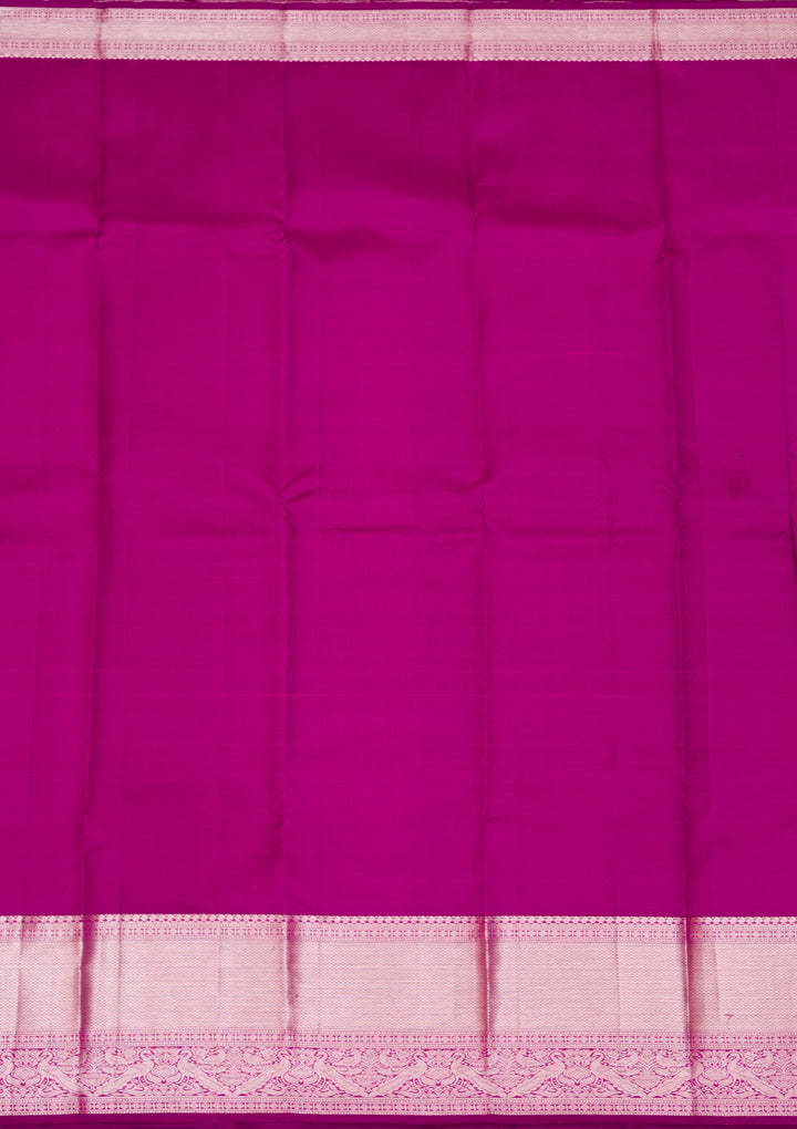 Rani Pink Zariwork Pure Silk Saree
