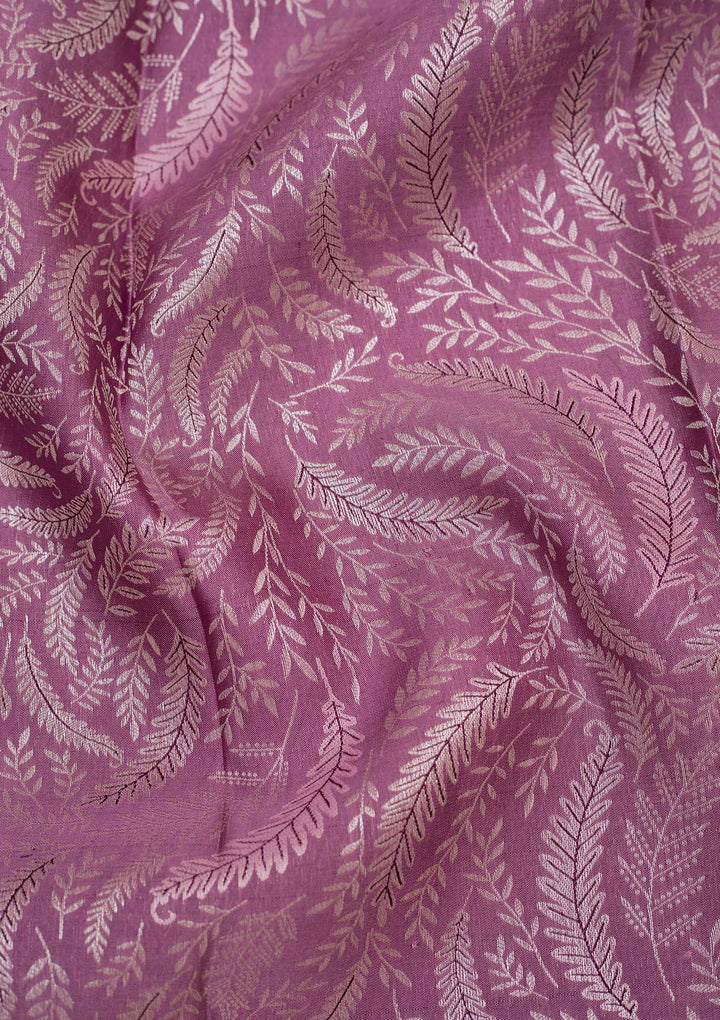 Lavender Zariwork Pure Silk Saree