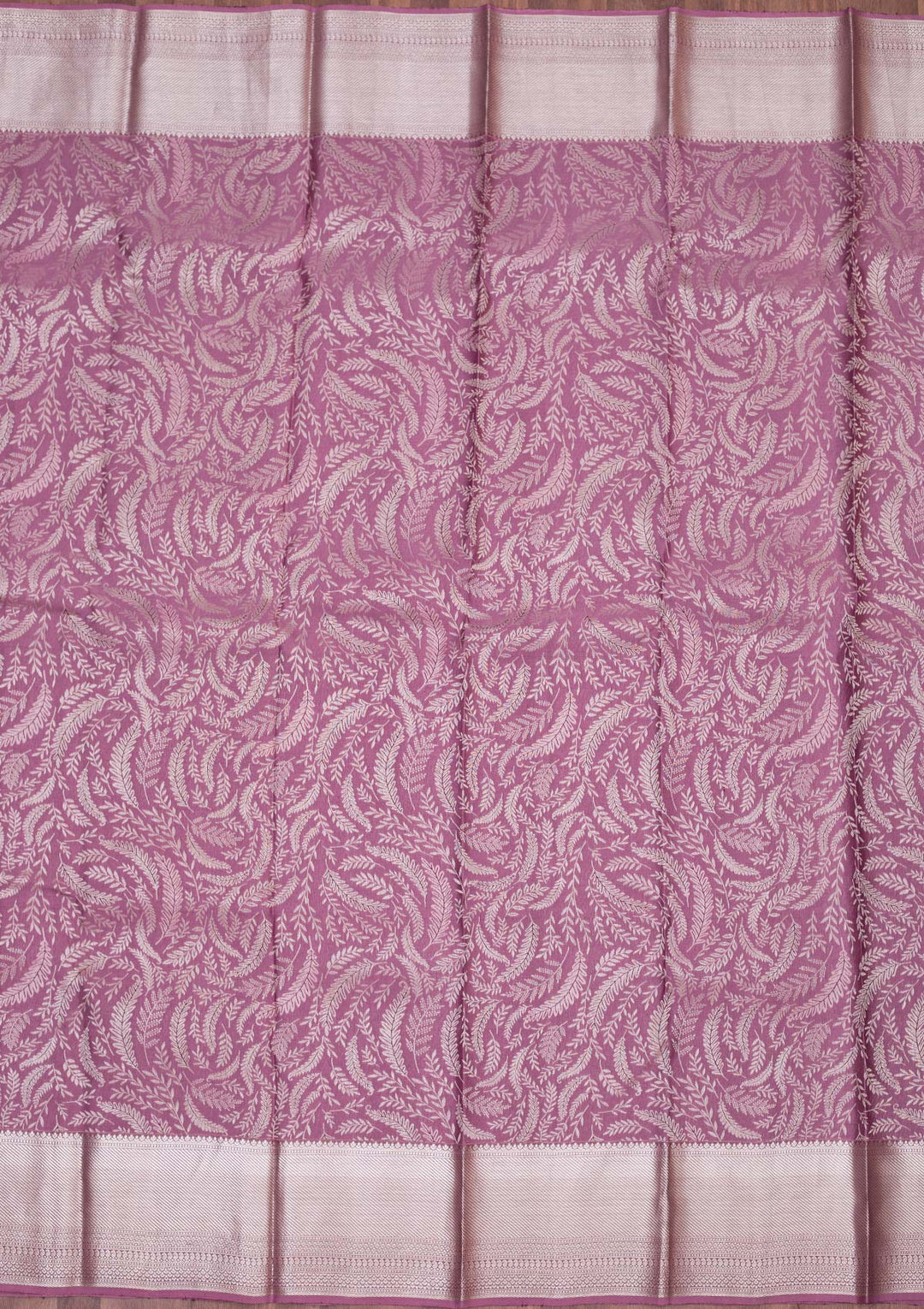 Lavender Zariwork Pure Silk Saree
